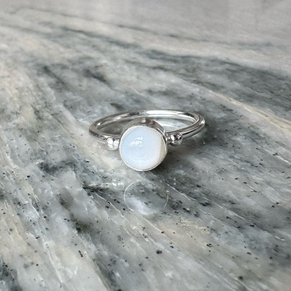 NWOT Sundance Winter Woods Ring, Selenite, Sterling Silver
